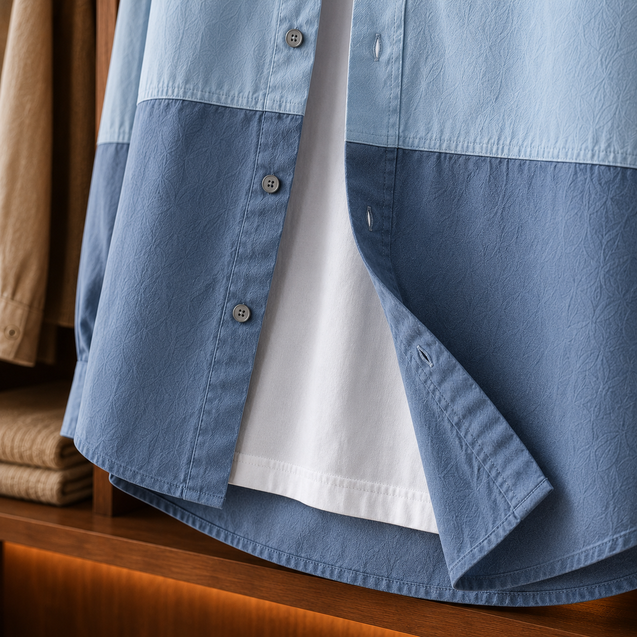 TRI-TONE RELAXED SHIRT