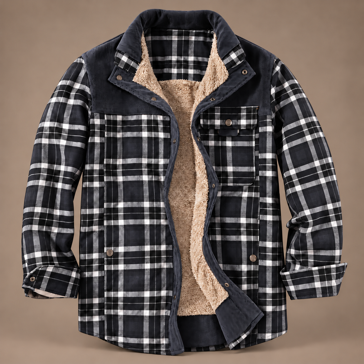 RUGGED PLAID WORKWEAR JACKET