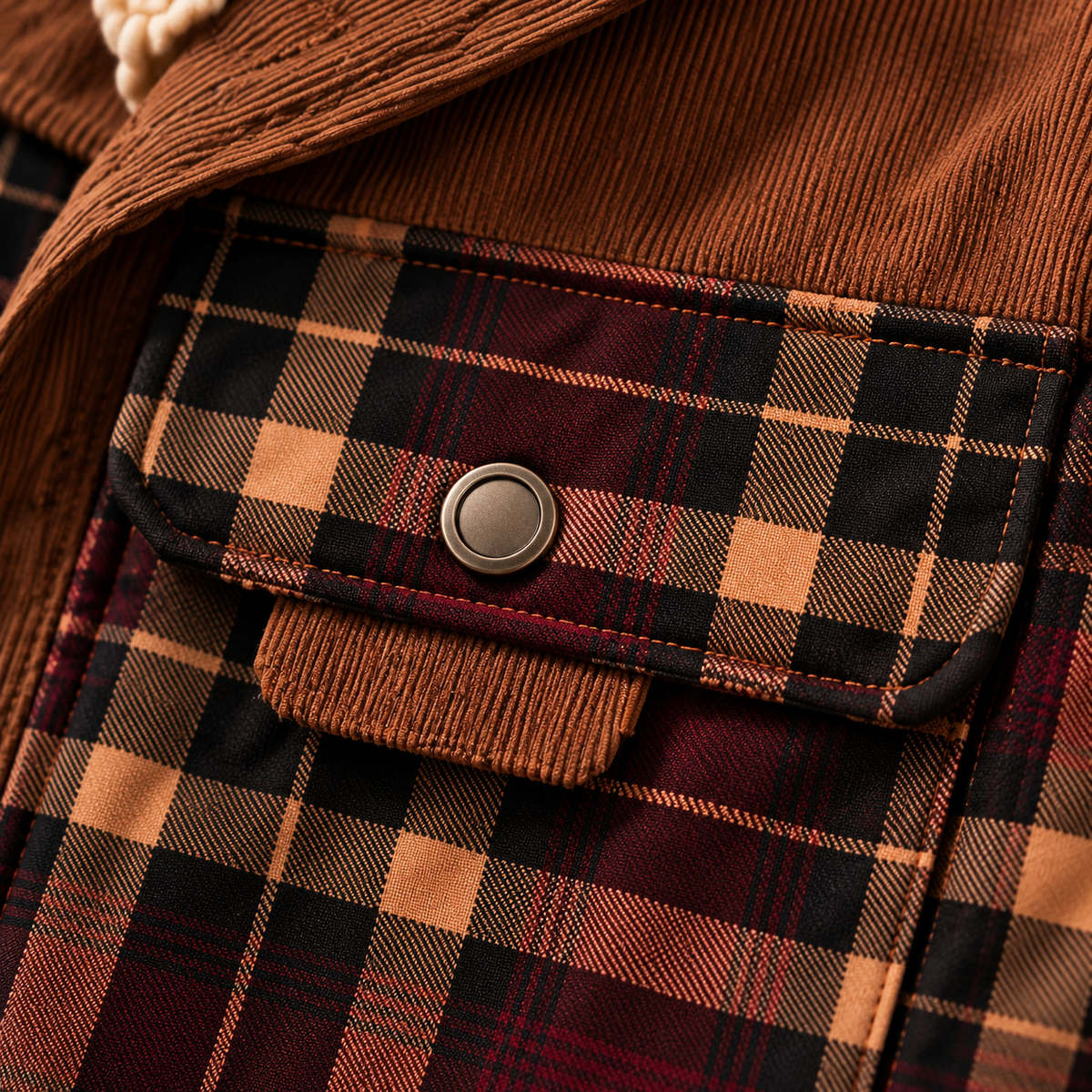RUGGED PLAID WORKWEAR JACKET