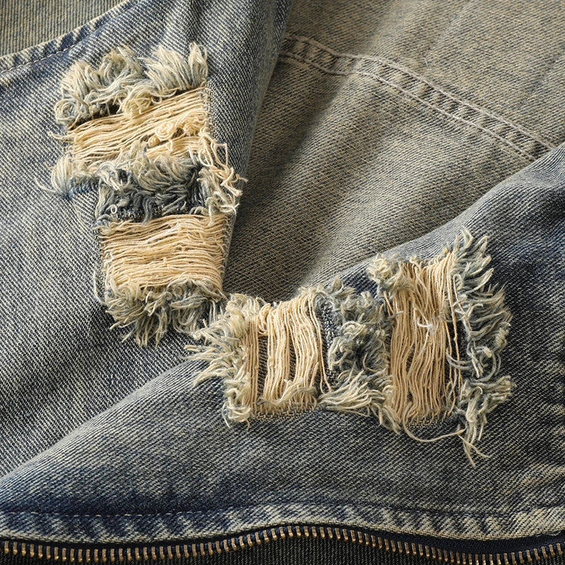 REMNANT DISTRESSED DENIM JACKET