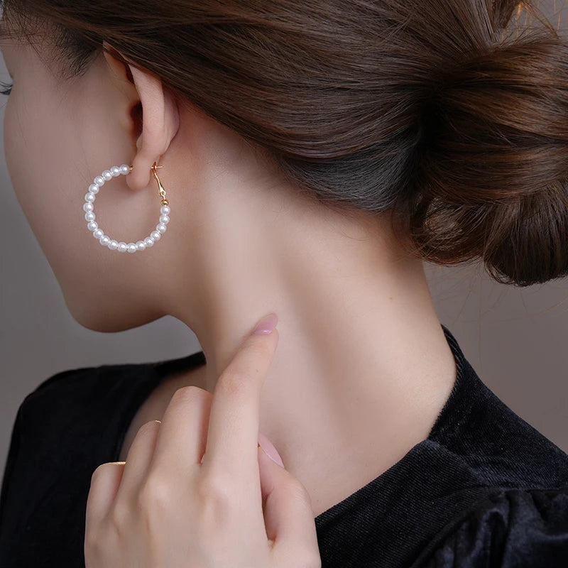 OPALINE HOOP EARRINGS