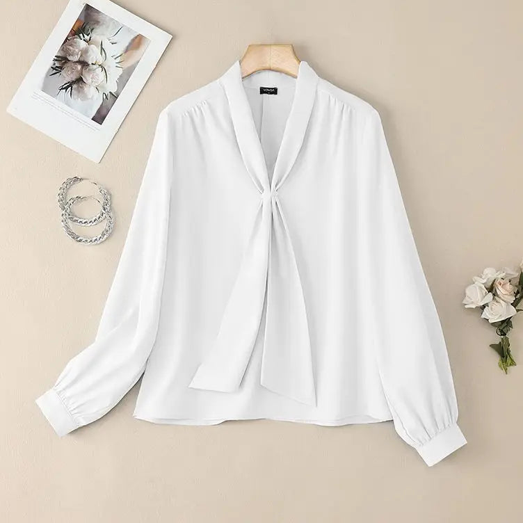 EMILIA SOFT TIE BLOUSE
