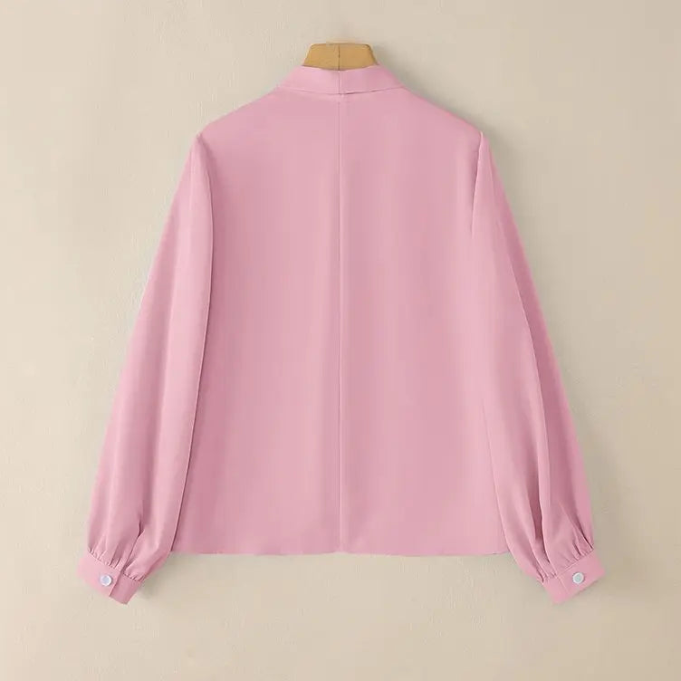 EMILIA SOFT TIE BLOUSE