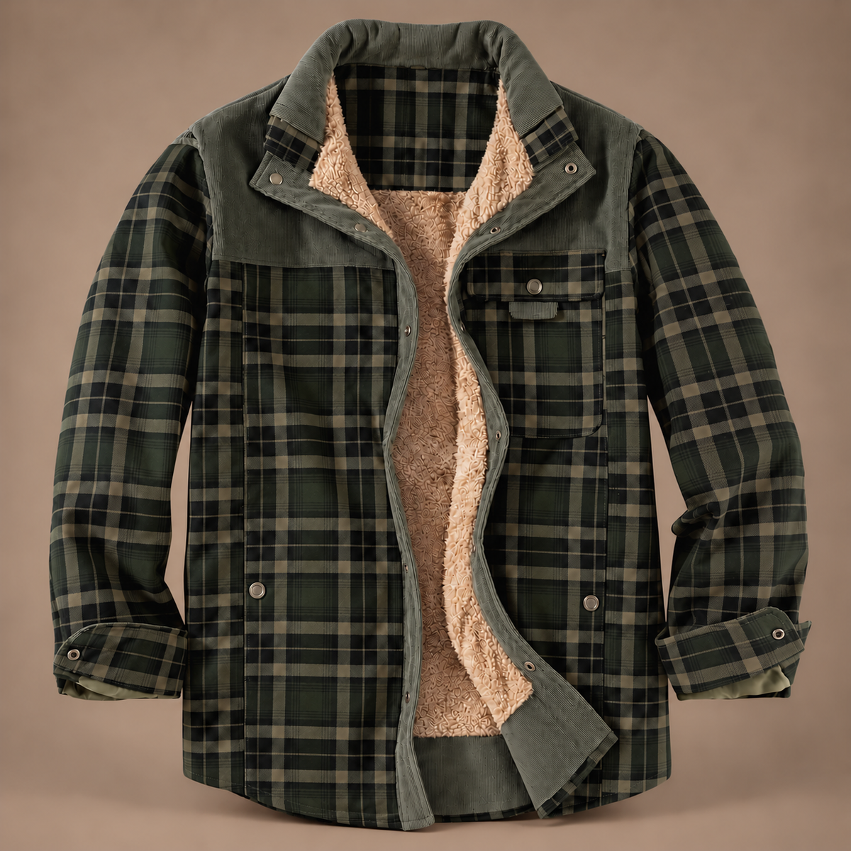 RUGGED PLAID WORKWEAR JACKET