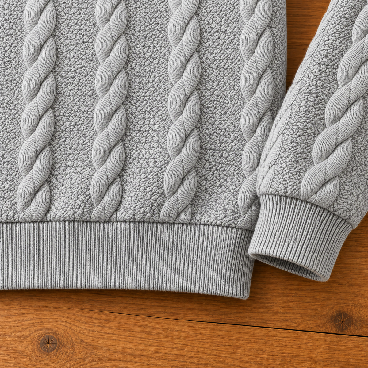 CABLE KNIT QUARTER-ZIP