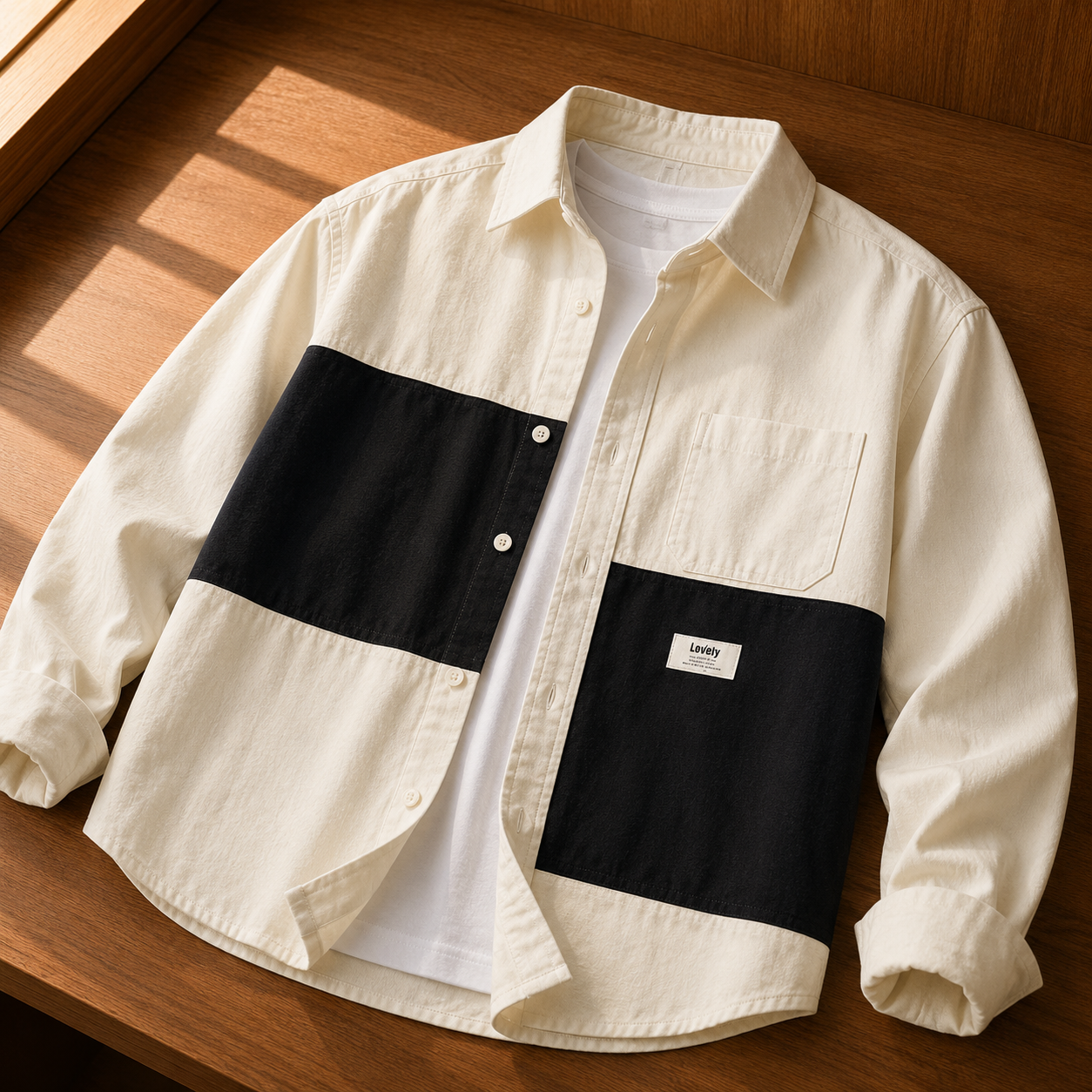 SPLITPANEL OVERSHIRT