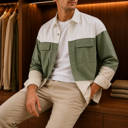 TRI-TONE RELAXED SHIRT