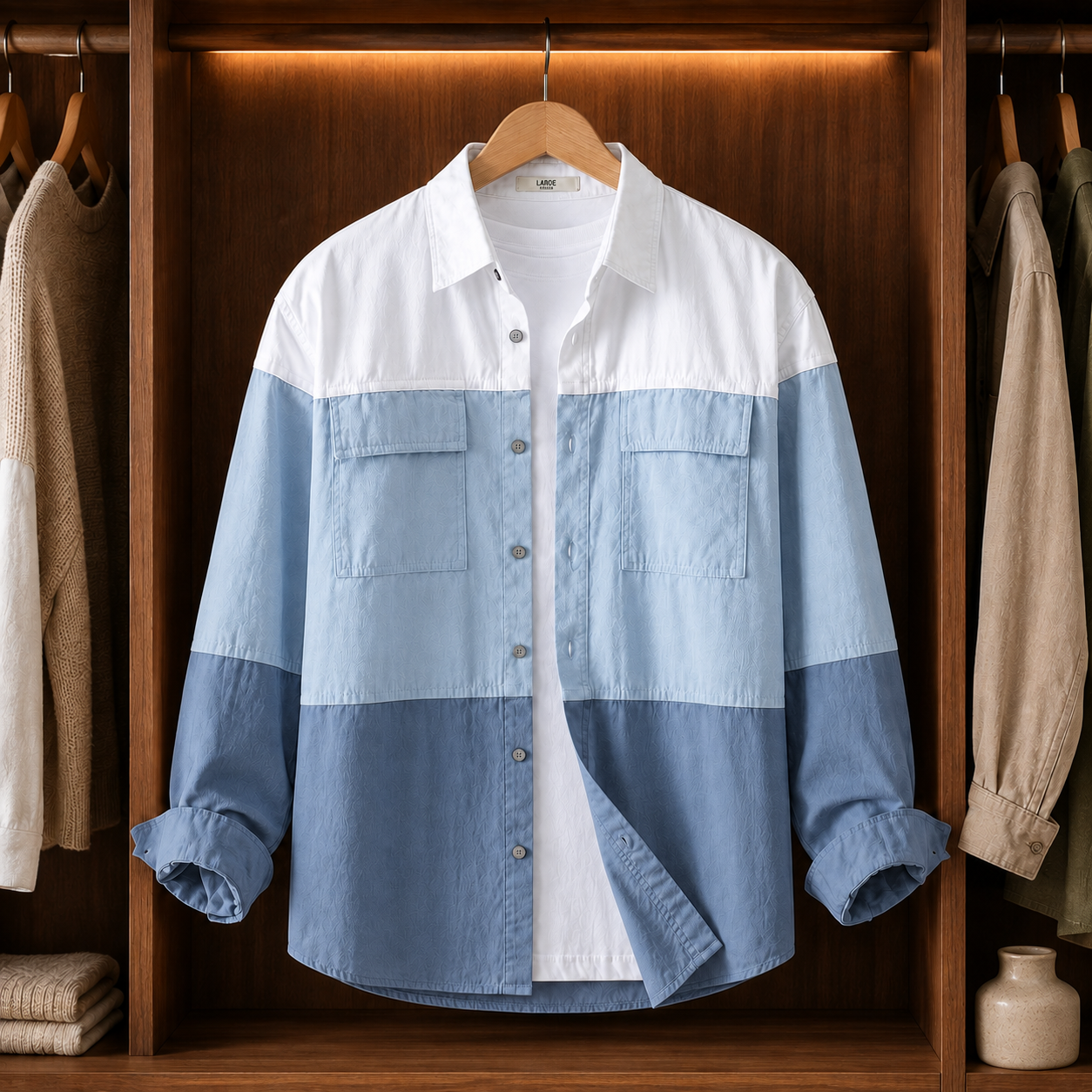 TRI-TONE RELAXED SHIRT