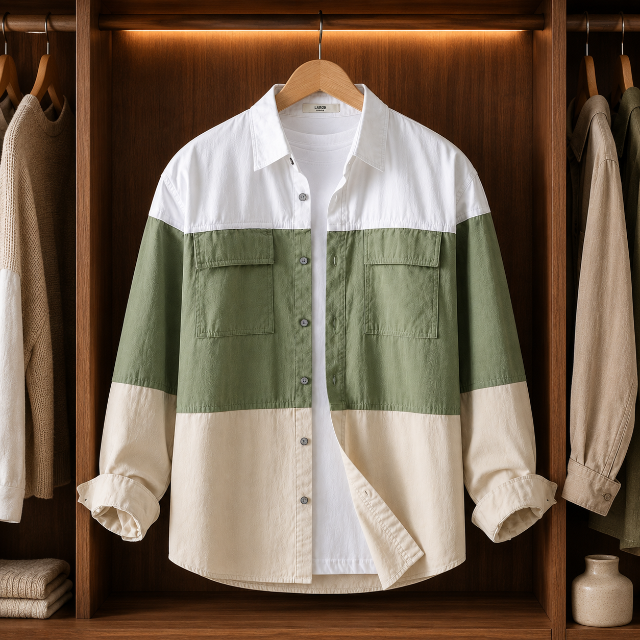 TRI-TONE RELAXED SHIRT