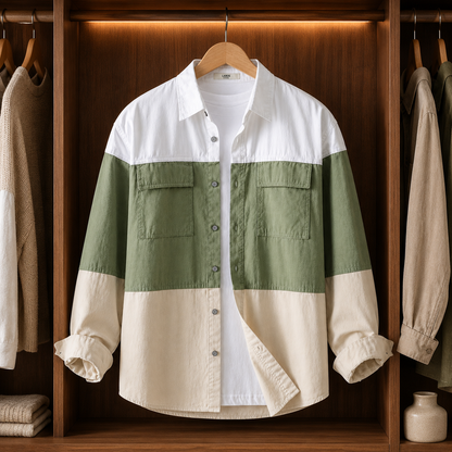 TRI-TONE RELAXED SHIRT