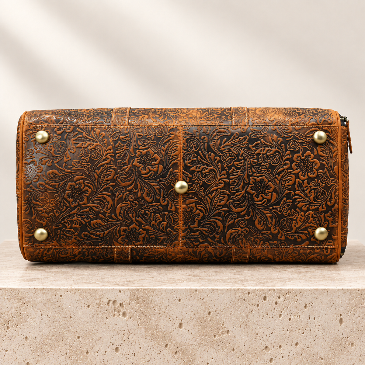SIGNATURE EMBOSSED DUFFLE