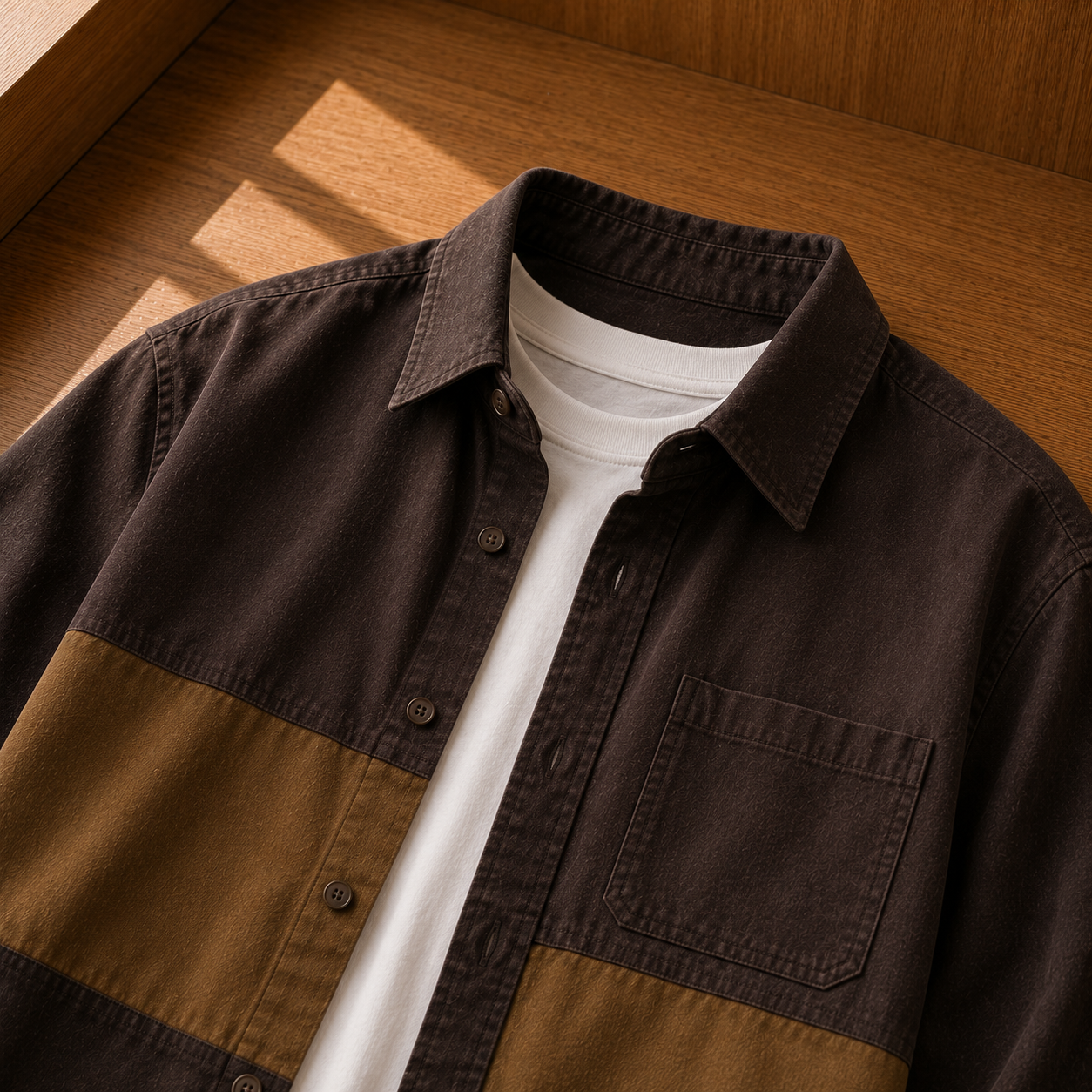 SPLITPANEL OVERSHIRT