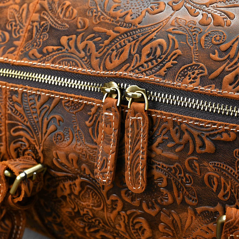 SIGNATURE EMBOSSED DUFFLE