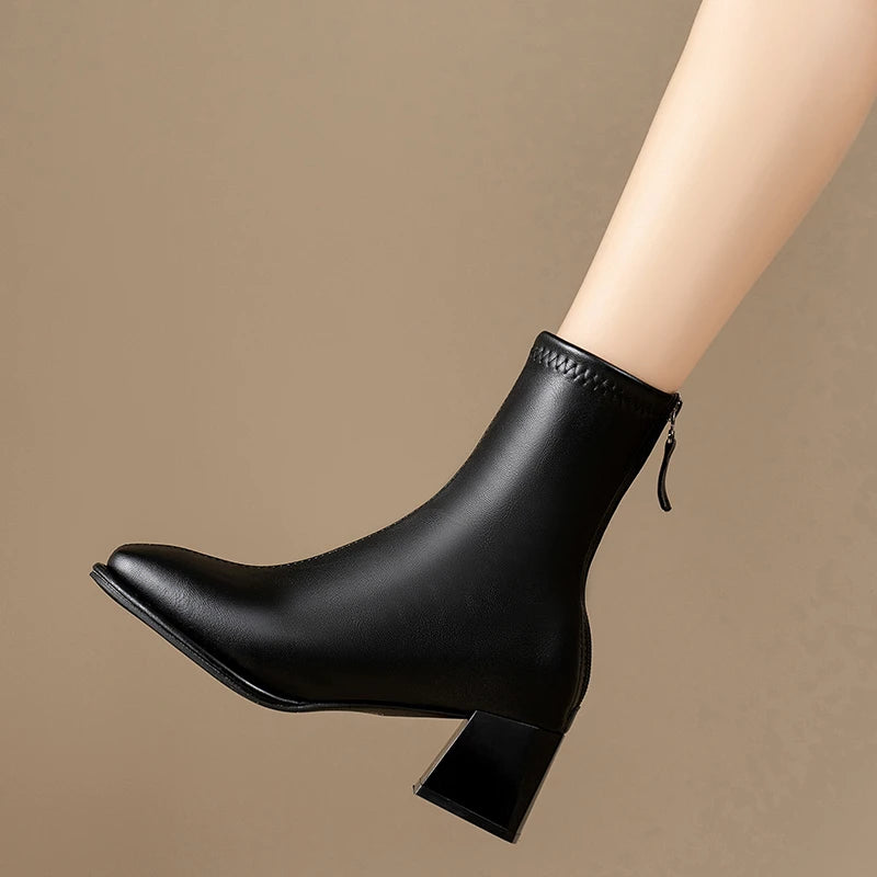 NOELLE ZIP BOOTS