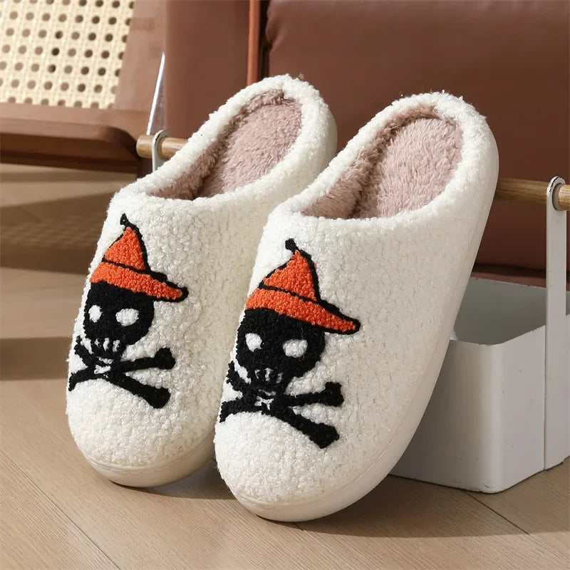 WOMENS HALLOWEEN NIGHT SLIPPERS