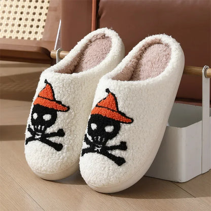WOMENS HALLOWEEN NIGHT SLIPPERS