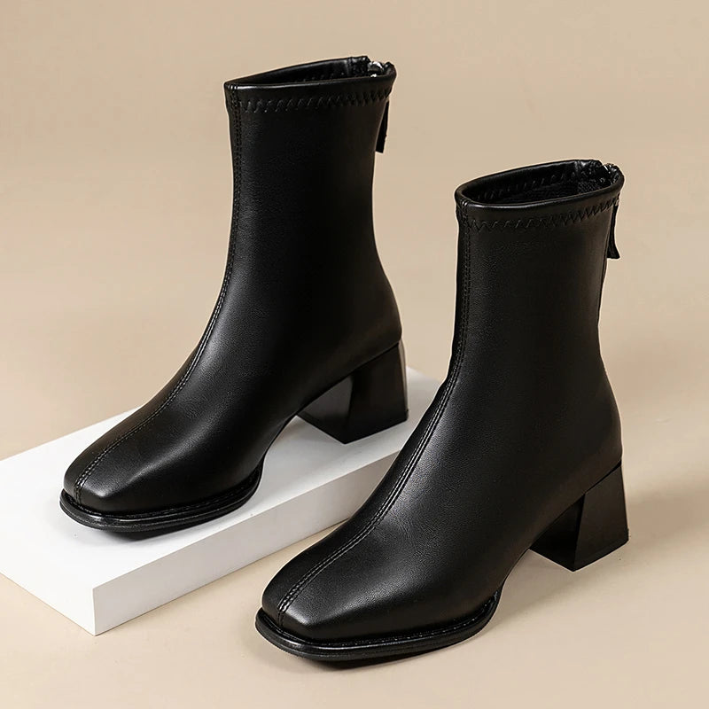 NOELLE ZIP BOOTS