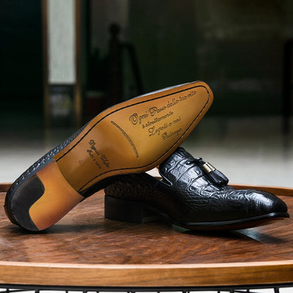 DANIEL WAFER TASSEL LOAFERS