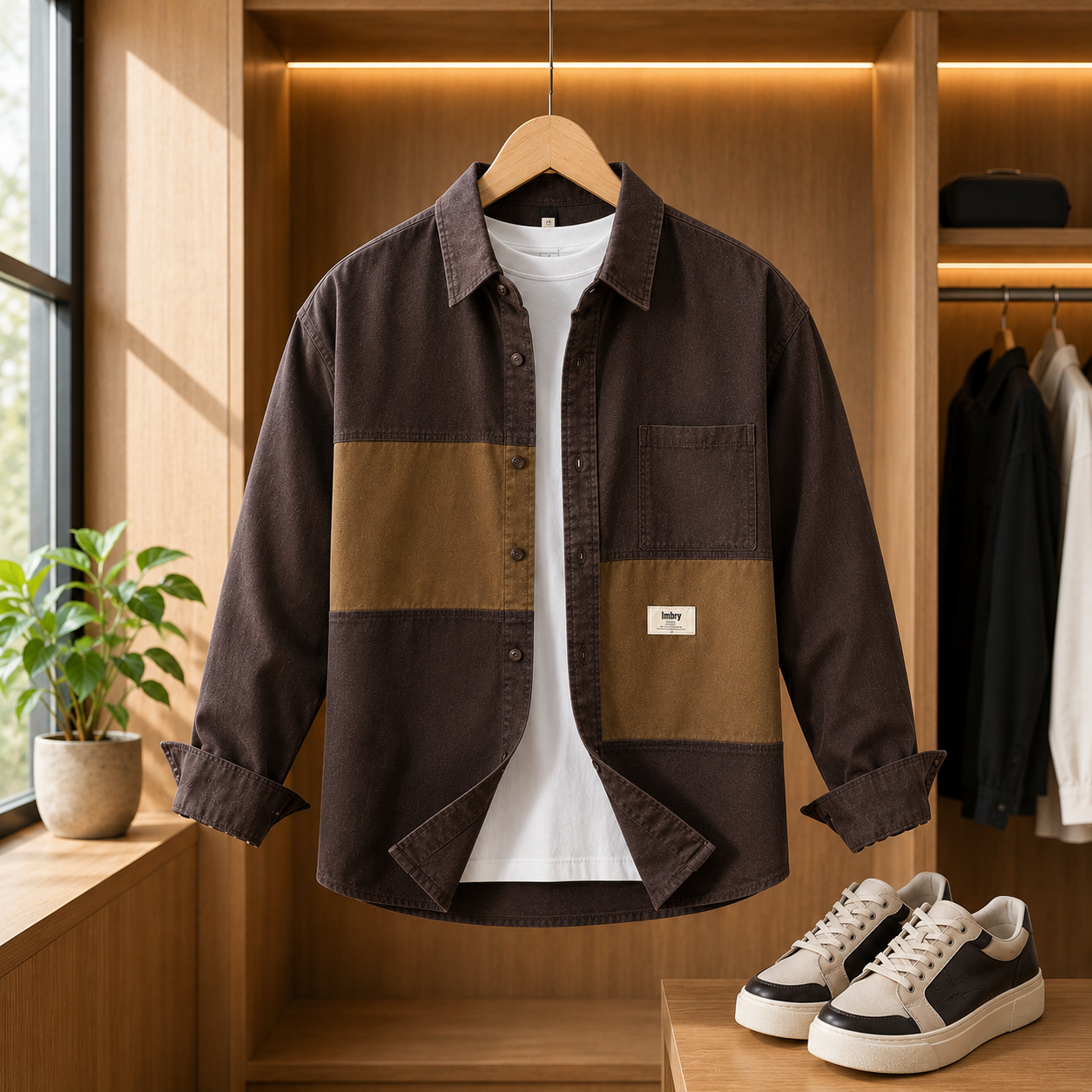 SPLITPANEL OVERSHIRT