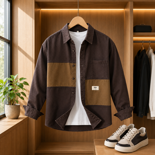 SPLITPANEL OVERSHIRT