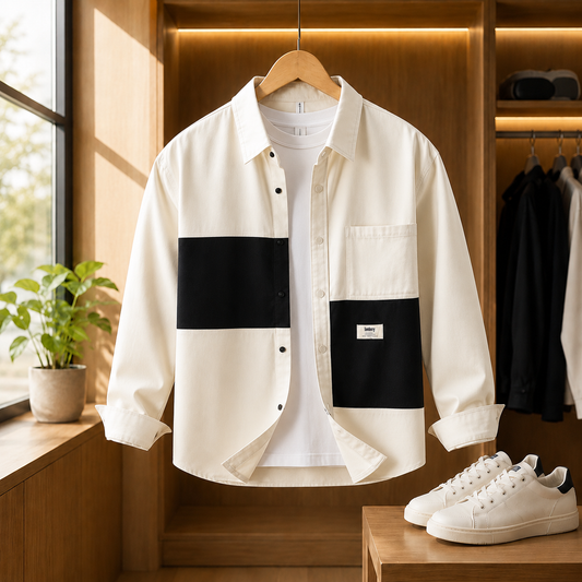 SPLITPANEL OVERSHIRT