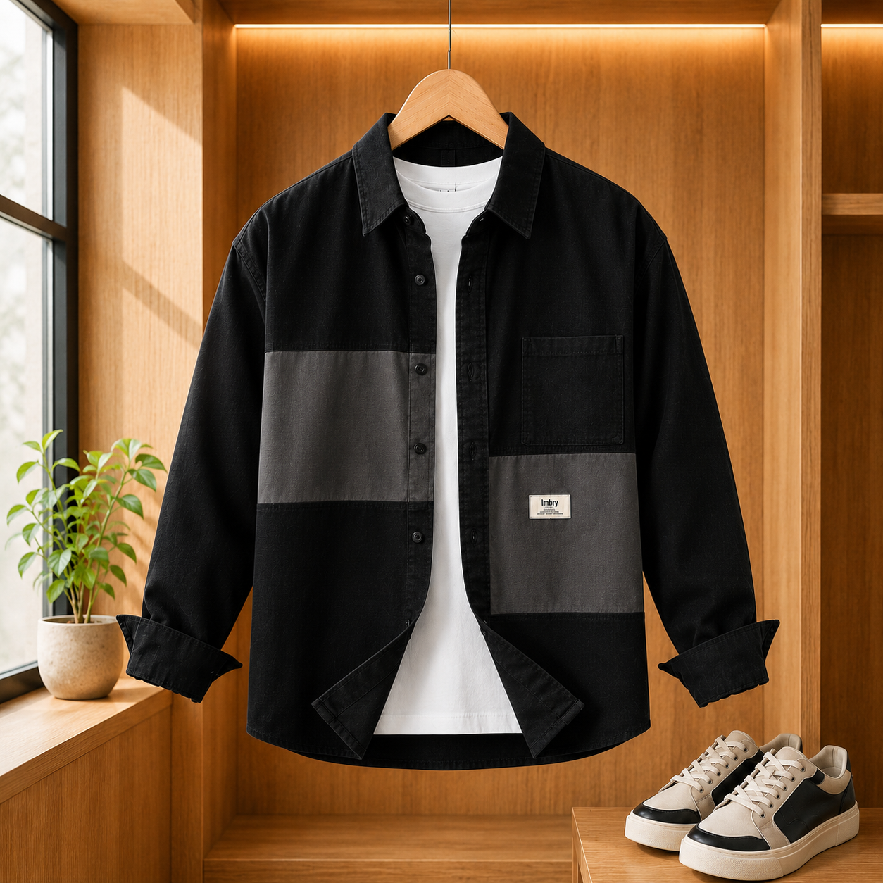 SPLITPANEL OVERSHIRT