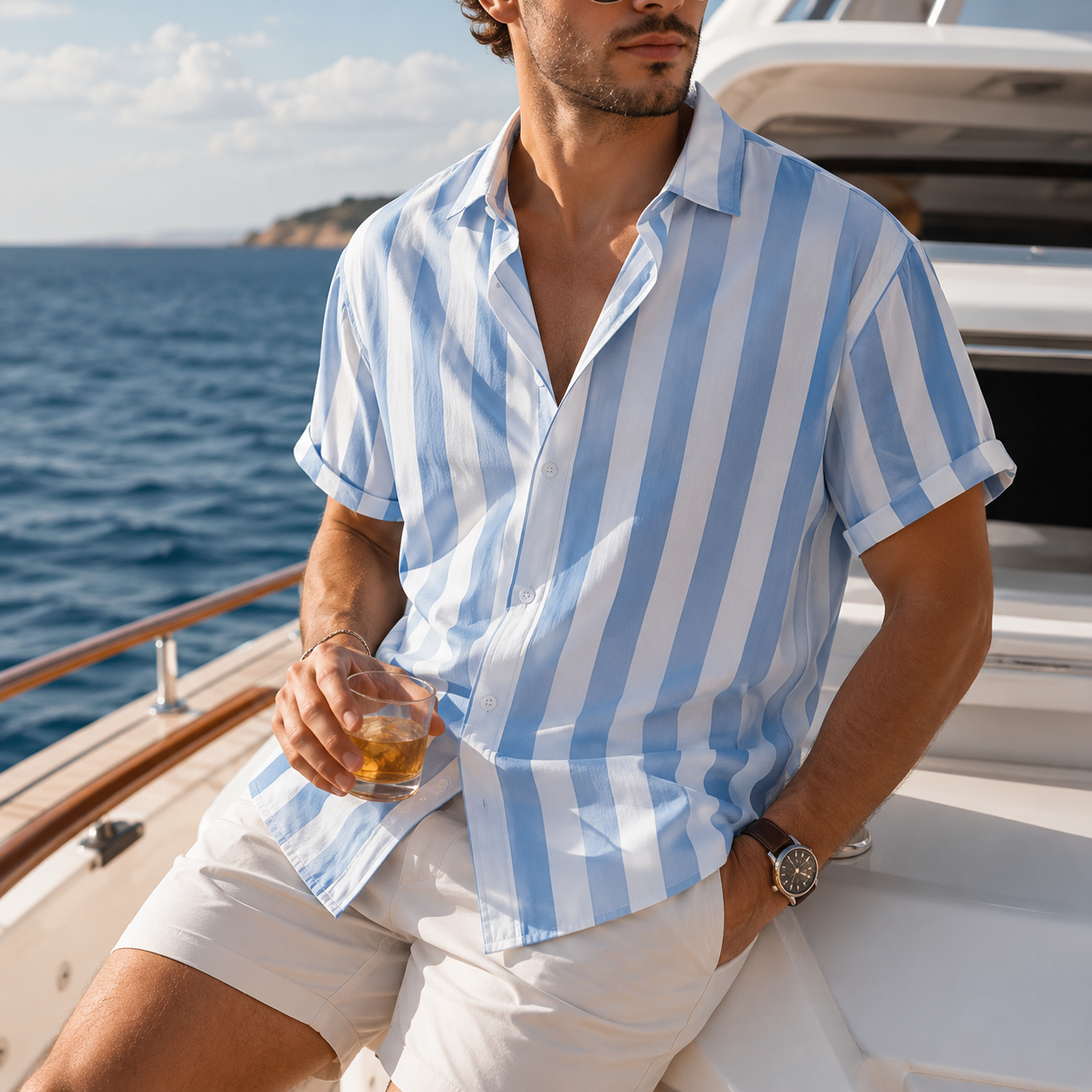 SHORELINE STRIPE SHIRT