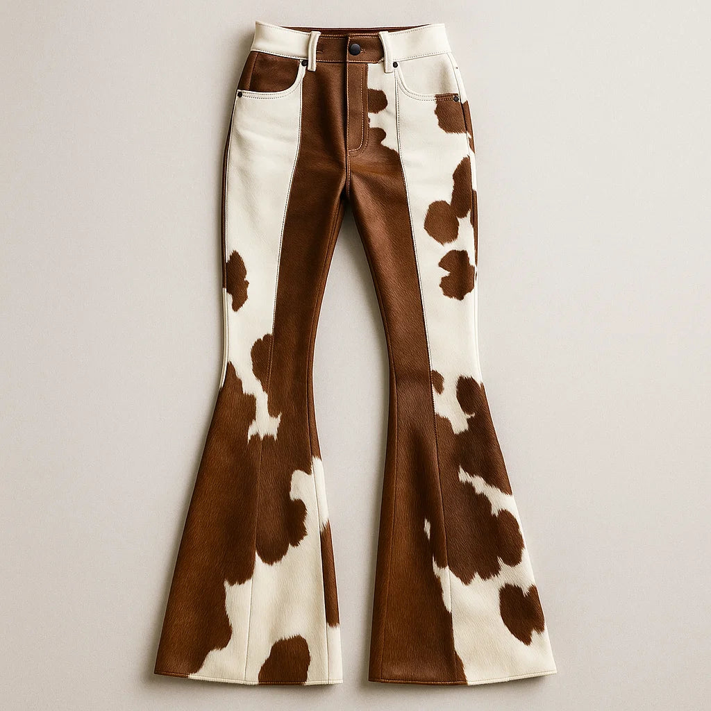 MONTARA COW-HIDE FLARED LEGGINGS