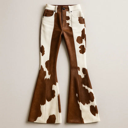 MONTARA COW-HIDE FLARED LEGGINGS