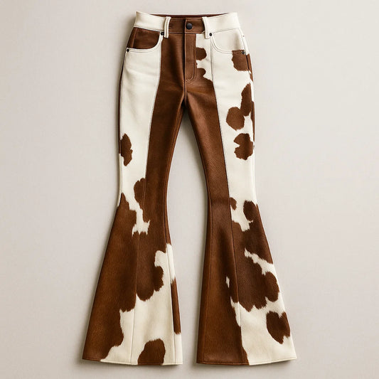 MONTARA COW-HIDE FLARED LEGGINGS