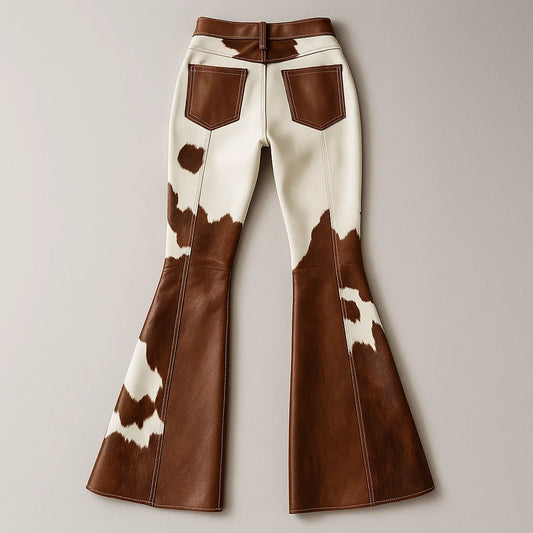 MONTARA COW-HIDE FLARED LEGGINGS